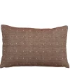 Sierkussen stip donker bruin - l55xb35xh10cm