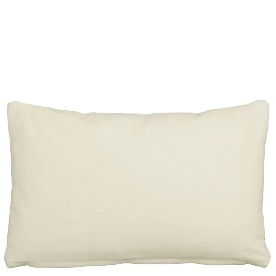 Sierkussen streep hart rood - l55xb35xh10cm