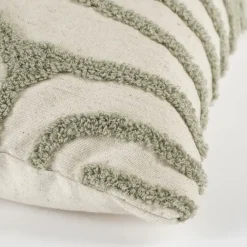 Sierkussen streep l.groen - l45xb45xh10cm