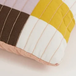 Sierkussen streep licht roze - l55xb35xh10cm