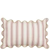 Sierkussen strepen licht roze - l55xb35xh10cm