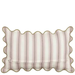 Sierkussen strepen licht roze - l55xb35xh10cm