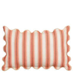 Sierkussen strepen oranje - l55xb35xh10cm
