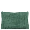 Sierkussen tufted groen - l55xb35xh10cm