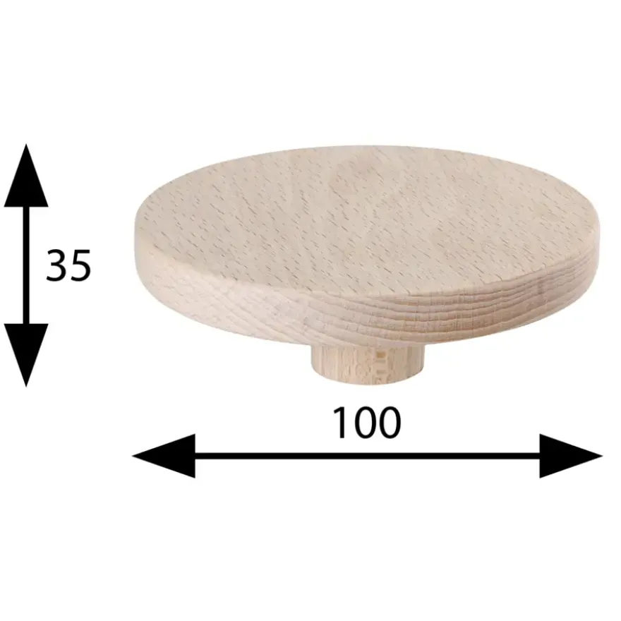 Siro jashaak enkel Knop hout beuken
