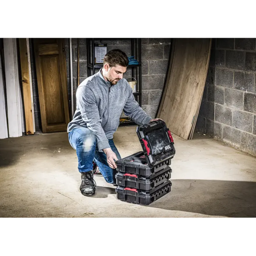 SKIL Compacte stapelbare gereedschapskoffer met universele insert