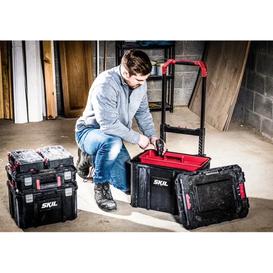 SKIL Compacte stapelbare gereedschapskoffer met universele insert