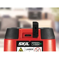 SKIL kruislijnlaser groen 20m 1912AA Li-ion accu - incl. USB lader en klem