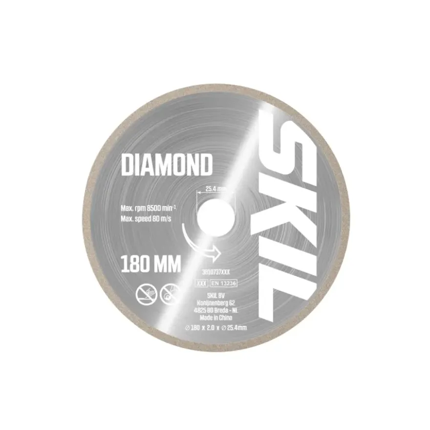 SKIL diamantschijf 180mm voor tegelzaag 2610S01191 voor o.a. model 1350