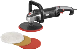 SKIL polijstmachine 1144AA 1200W inclusief 3 polijstschijven 180mm