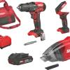 Skil 20V accuboormachine, LED-lamp & handstofzuiger incl. 2.0Ah accu+lader combinatieset