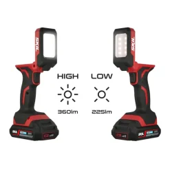 Skil 20V accuboormachine, LED-lamp & handstofzuiger incl. 2.0Ah accu+lader combinatieset