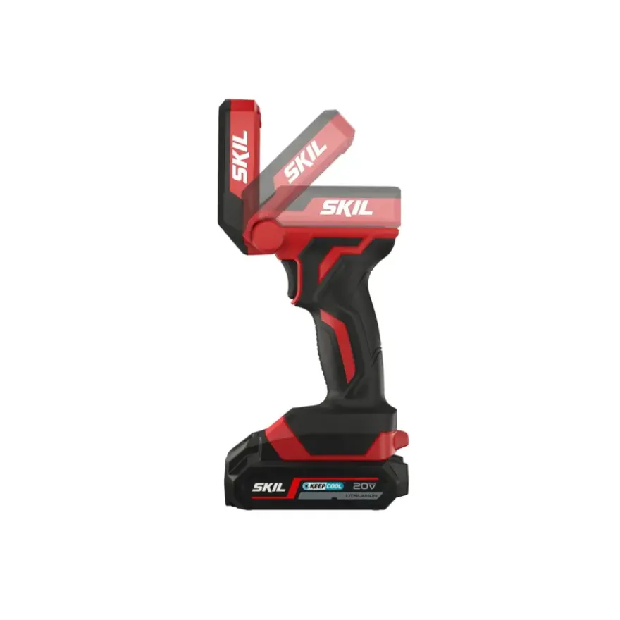 Skil 20V accuboormachine, LED-lamp & handstofzuiger incl. 2.0Ah accu+lader combinatieset