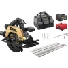 SKIL 20V Cirkelzaag brushless 66mm 3575DB incl. geleiderails, accu 4.0Ah + snellader en opbergtas
