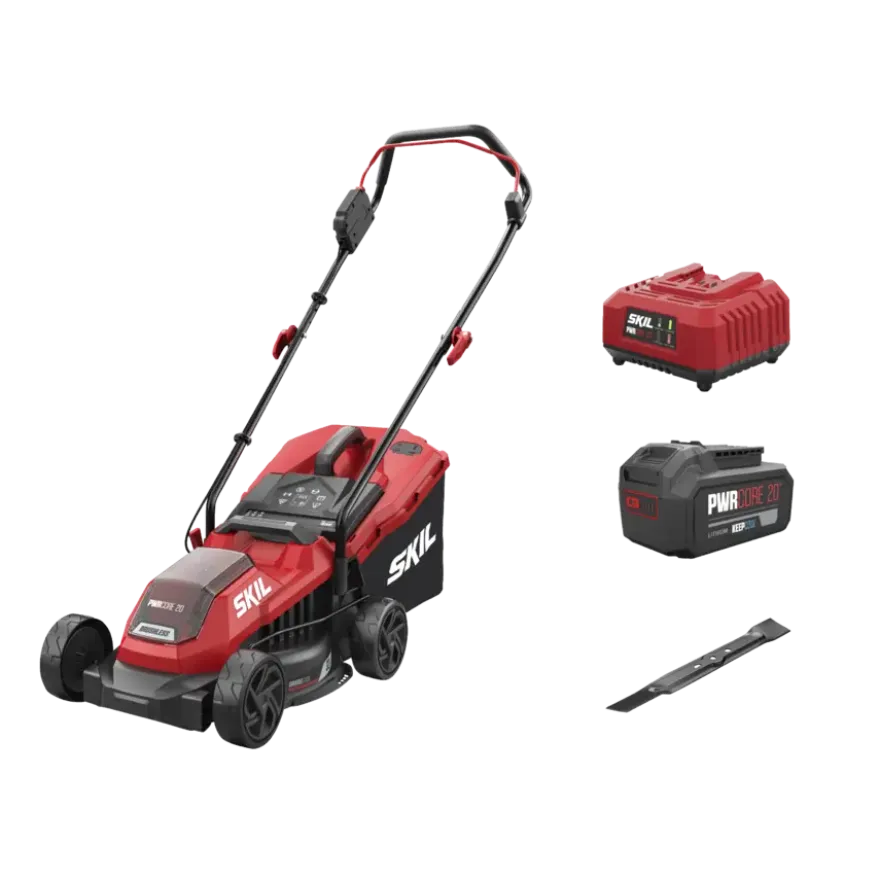 SKIL 20V grasmaaier 0125AA brushless 32cm + 4,0Ah accu + snellader