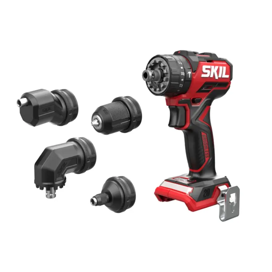 SKIL 20V klopboormachine 60Nm met 4 opzetstukken 3076CA brushless (zonder accu)