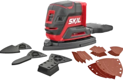 SKIL 20V multischuurmachine 3720CB compact brushless incl. 24 schuurbladen en 3 schuurhulpstukken (zonder accu)