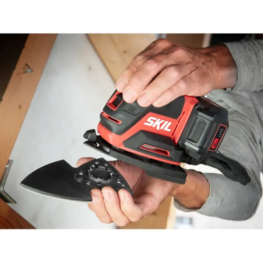 SKIL 20V multischuurmachine 3720CB compact brushless incl. 24 schuurbladen en 3 schuurhulpstukken (zonder accu)