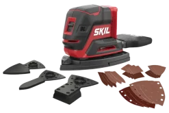 SKIL 20V multischuurmachine Compact Brushless 3720CD incl. 24 schuurbladen en 3 schuurhulpstukken (zonder accu)