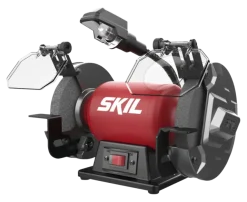 SKIL werkbankslijpmachine/dubbele schuurmachine 1355AA 400W inclusief 2 slijpschrijven 150mm