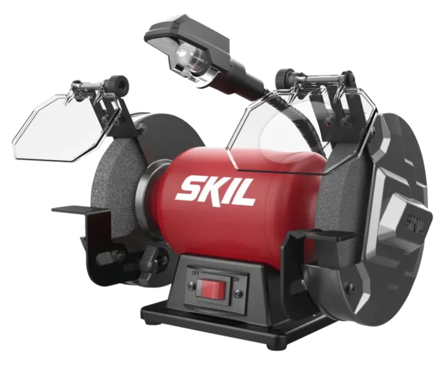 SKIL werkbankslijpmachine/dubbele schuurmachine 1355AA 400W inclusief 2 slijpschrijven 150mm
