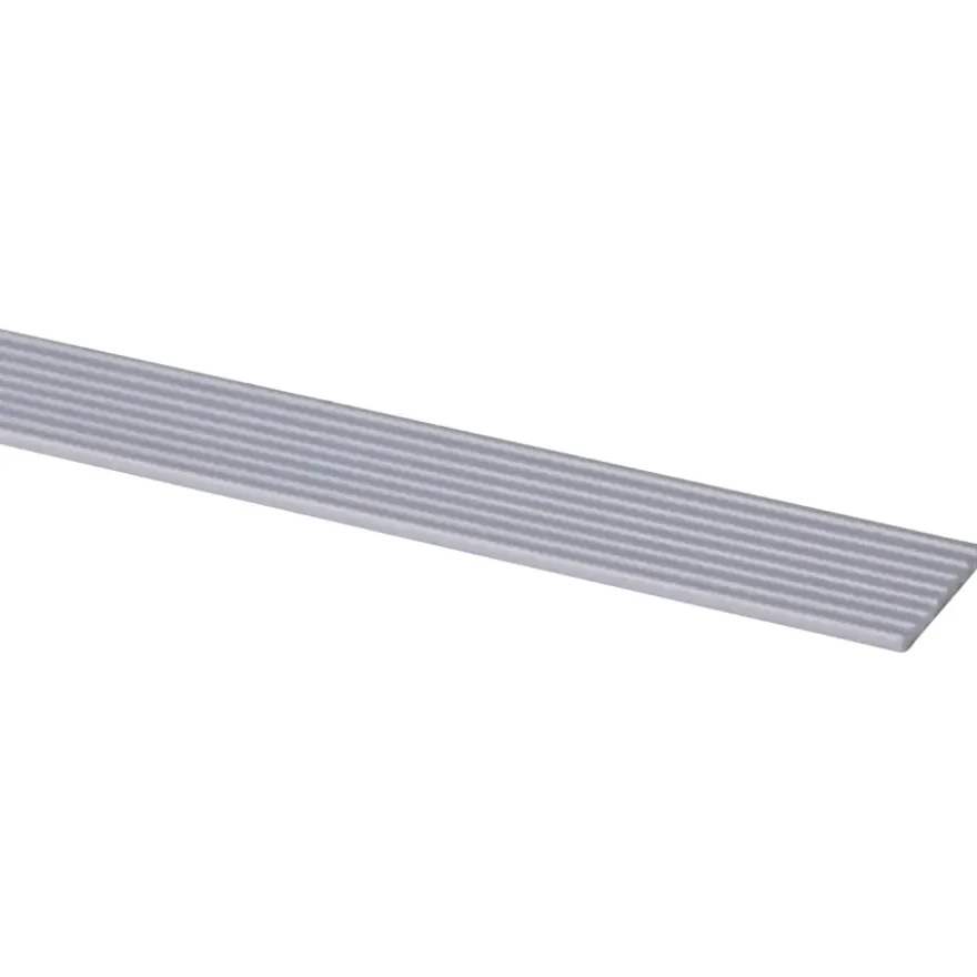 Slijtstrip kunststof RVS look zelfklevend 2,5x28mm 260cm