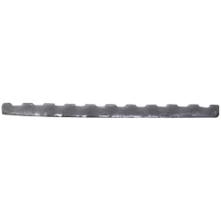 Slijtstrip kunststof RVS look zelfklevend 2,5x40mm 260cm