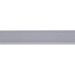 Slijtstrip kunststof RVS look zelfklevend 2,5x40mm 260cm