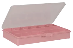 Sorteerdoos met 9 vakken roze
