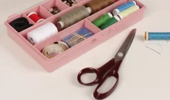 Sorteerdoos met 9 vakken roze