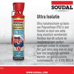 Soudal pur bouwschuim ultra isolatie foam 600 ml