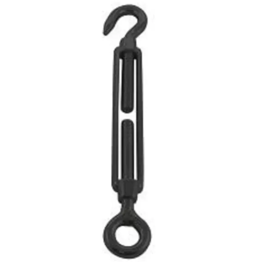 Spanner open behuizing m5 oog-haak RVS Zwart