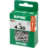 Spax schroef T-Star Plus geel 4x30 mm 50 stuks
