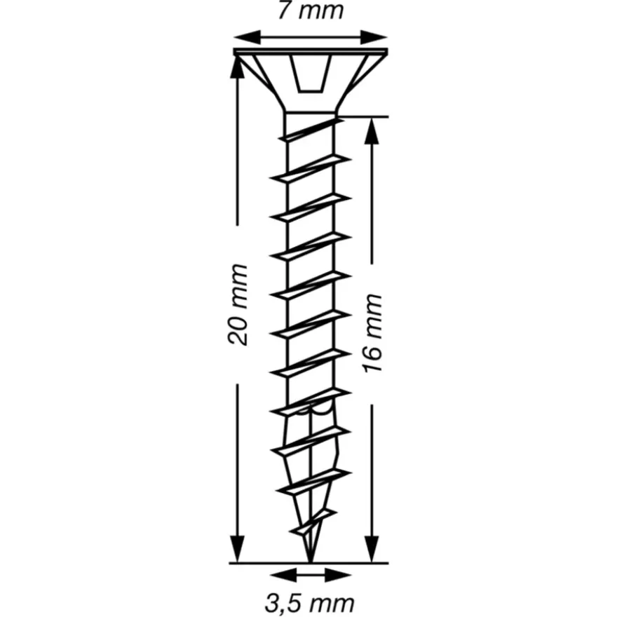 Spax schroef T-Star Plus roestvast 3,5x20 mm 25 stuks