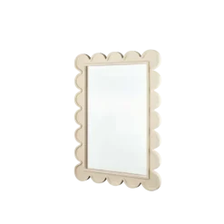 Spiegel beige met randjes