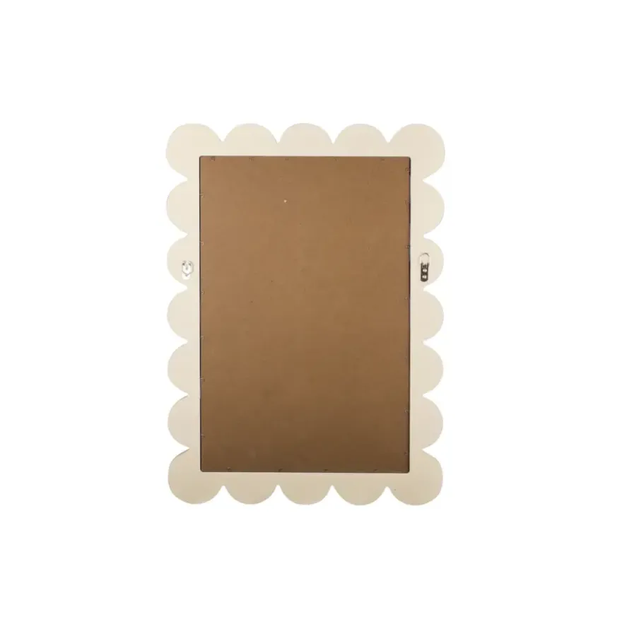 Spiegel beige met randjes