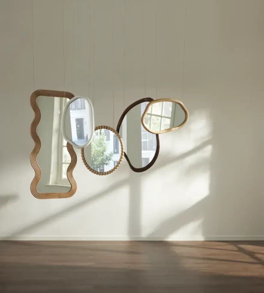 Spiegel bruin 60x135cm