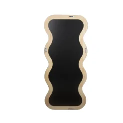 Spiegel houten frame beige 60x135x2,2cm