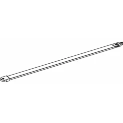 Stabilisatiesteun Contour RVS 100cm