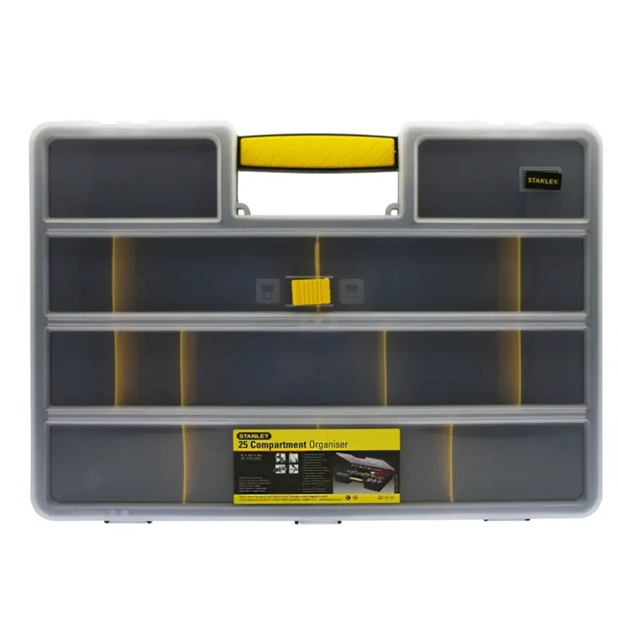 Stanley assortimentsdoos 25-vaks 32,5x46x8 cm met flexibele indeling
