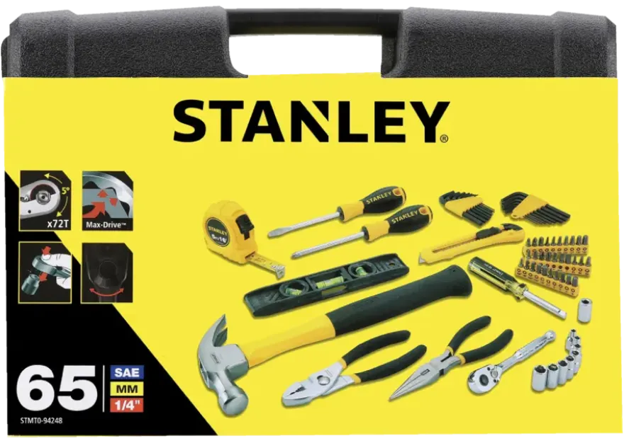 Stanley gereedschapskoffer 65-delig
