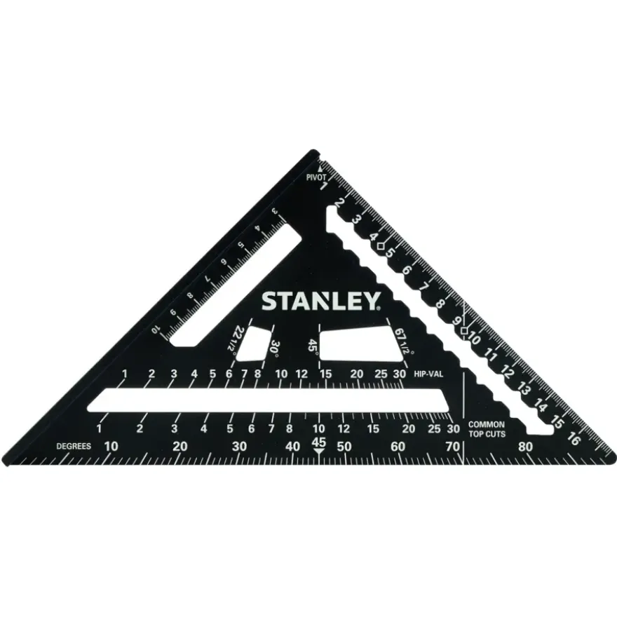 Stanley multifunctionele aluminium bouwdriehoek 180mm