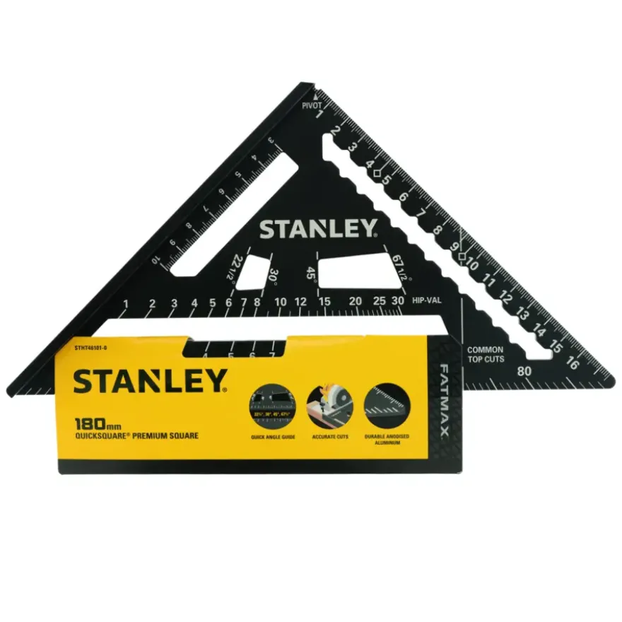 Stanley multifunctionele aluminium bouwdriehoek 180mm