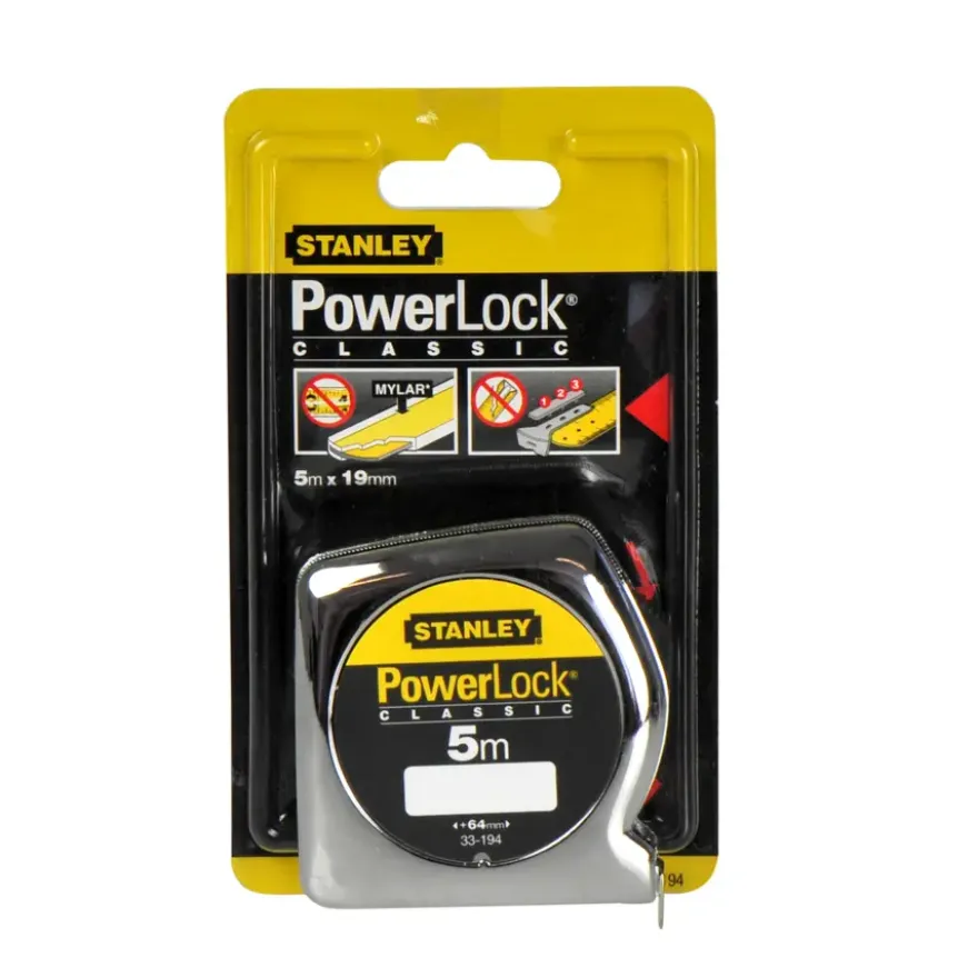 Stanley PowerLock Classic rolmaat 5 m