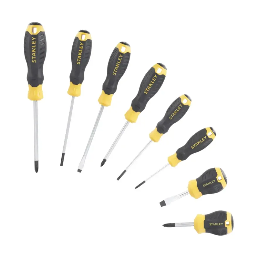 Stanley schroevendraaierset Cushiongrip 8 delig