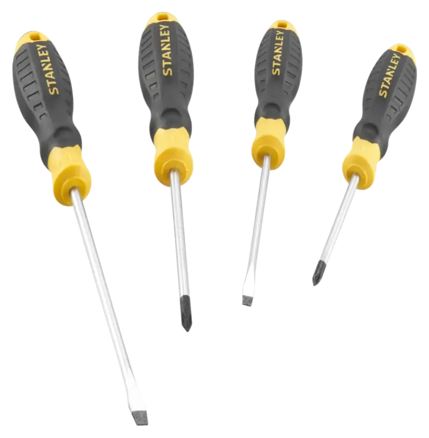 Stanley schroevendraaierset Cushiongrip 4 delig