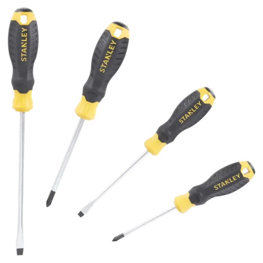 Stanley schroevendraaierset Cushiongrip 4 delig