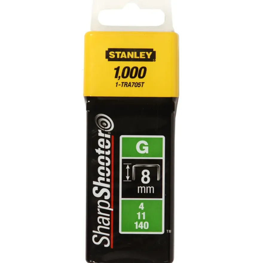 Stanley nieten type g 10.6x8mm 1000st