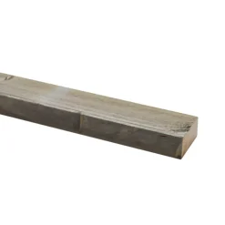 Steigerhouten lat geborsteld ca. 29x62 mm, lengte 250 cm vergrijsd