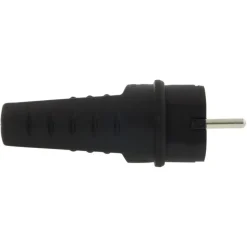 Stekker Rubber Geaard Spatwaterdicht Zwart